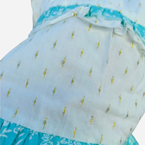 Peek - Tiered Metallic Ditsy Dress - 4/5y - Picture 10 of 11